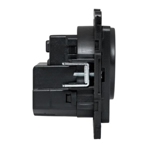 Стокгольм Механизм Розетки 1-местной с/з, USB 2A 16А винтовые клеммы черный с защ. штор. EKF | код EZR16-2USB-typeA | EKF фото 3