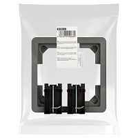 Люки ОФИС 18-7001-03 Комплект для установки люка IP66 в фальш-пол (рамка + монтаж. лапки) серый | код Б0063310 | ЭРА