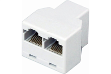 Двойник компьютерный RJ-45(8P-8C) (гнездо - 2 гнезда) | код 03-0103 | REXANT