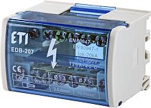 Блок распределительный EDB-207 2p, L+PE/N, 125A (7 выходов) | код 001102300 | ETI