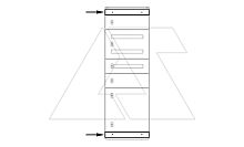 Комплект передних панелей для модульного щита Ш=600мм, RAL7035, 2шт. | код WTCI-060100 | ETA