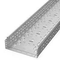 Лоток перфорированный Стандарт INOX (AISI 304) 300х100х3000 (0,8 мм) (3 м/уп) Промрукав | код PR16.2337 | ПРОМРУКАВ