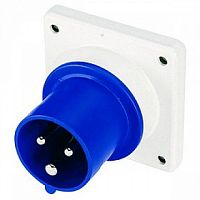 Вилка панельная IP44 16A 2P+E 230В (упак. 10шт) | код. DIS2431693 | DKC