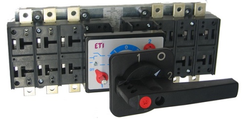 Переключатель нагрузки LA5/D 1600A 3P COH 1-0-2 (с вын.рук.) | код 004667027 | ETI