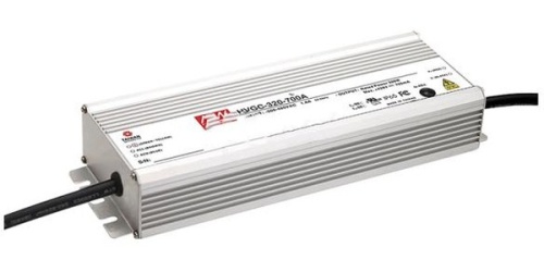 Источник питания AC-DC, 320Вт, стабилизатор тока, IP65, вход 180…528В AC, 47…63Гц/254…747В DC, ККМ, выход 1400мА/114.3...228.6В, изоляция 3750В AC, в кожухе 262х90х43.8 мм, -40…+70С, рег. выхода | код HVGC-320-1400A | MeanWell