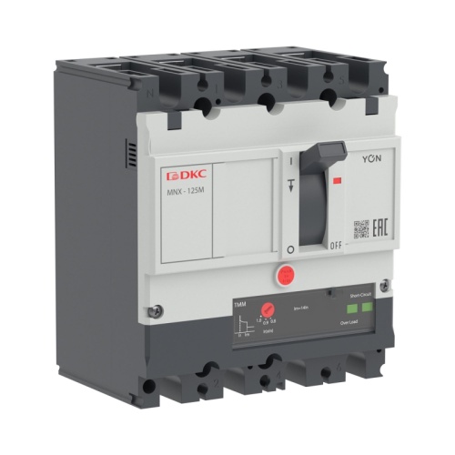 Авт. выкл. YON pro MNX125M 3N 16A 100kA при AC415V расц. TMM | код MNX125M3NTMM0016 | DKC