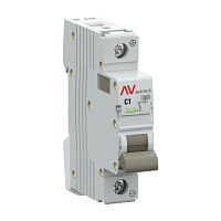 Выключатель автоматический AV-10 DC 1P 1A (C) 10kA EKF AVERES | код mcb10-DC-1-01C-av | EKF