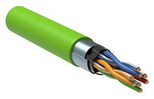ITK Витая пара F/UTP кат.5E 4х2х24AWG solid LSZH нг(А)-HFLTx зеленый (305м) | код LC1-C5E04-322 | IEK