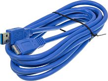 Кабель Ningbo micro USB 3.0 B (m) угловой USB A(m) 3м синий (блистер) | код 841910 | NINGBO