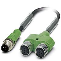 Кабель для датчика / исполнительного элемента SAC-4PY-MS- 0,6-PUR/2XF | код 1436217 | PHOENIX CONTACT