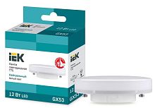 Лампа светодиодная ECO T75 таблетка 12Вт 230В 4000К GX53 | код. LLE-T80-12-230-40-GX53 | IEK