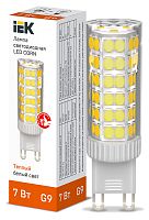 Лампа светодиодная CORN капсула 7Вт 230В 3000К керамика G9 | код LLE-CORN-7-230-30-G9 | IEK