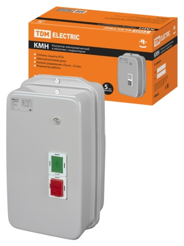 КМН49562 95А в оболочке с индикатором Ue=220В/АС3 IP54 TDM | код SQ0709-0039 | TDM