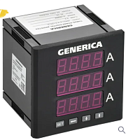 Амперметр цифр. щит. 3-ф. DO RS-485 96х96 LED GENERICA | код IDA21-5-3-3-LED-G | GENERICA by IEK