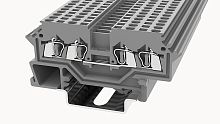 WS1.5-QU-01P-11-100Z(H), Клемма пружинная WS, 1.5 мм.кв., 4C, серый, шт | код 11030000068 | DEGSON