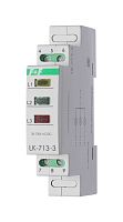 КОНТРОЛЬНЫЕ ЛАМПОЧКИ LK-713-3 Сигнализация наличия трех фаз, варианты цвета (в любой вариации на заказ): ЗЕЛЁНЫЙ, ЖЕЛТЫЙ, КРАСНЫЙ, 1 модуль, монтаж на DIN-рейке 3х(30-130) В AC/DC наличия трех фаз IP20 | код EA04.007.031 | ЕВРОАВТОМАТИКА Фи