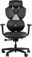Кресло игровое GMNG GG-CH210B черный сиденье черный кожзам с подголов. крестов. пластик черный пластик черный | код 1892996 | GMNG