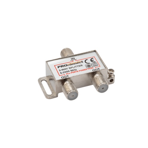 ДЕЛИТЕЛЬ (FD-2515) ТВ х 2 под F разъём 2500 СПУТНИК PROCONNECT | код 05-6201-4 | PROCONNECT