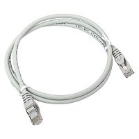 Патч-корд TERACOM PRO Cat.5E экранированный FTP оболочка LSZH серый (1.0м) | код TRP-5EFTP-LSH-1M-GY | EKF