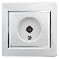 Розетка TV одиночная, СУ, Plano, белый, 1-301-01 | код Б0027617 | ЭРА