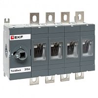 Рубильник 315A 4P без рукоятки управления TwinBlock EKF | код tb-s-315-4p | EKF