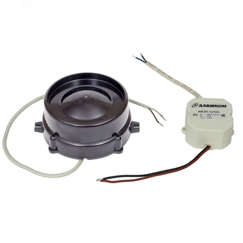 Оповещатель охранный Свирель-12Н-1-220G уличная сирена звуковая 110дБ аварийная наружная влагозащитный IP66 корпус черный с блоком питания 220В | код сирена С-12Н-1-220G черный корпус | АВРОРА