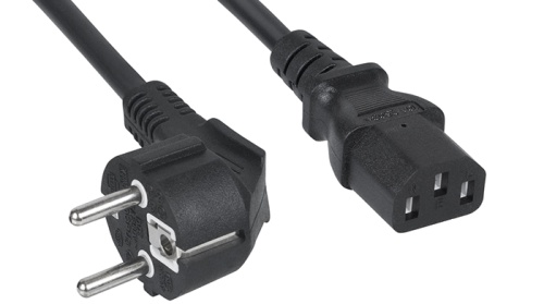 Cabeus PC-186-VDE-5M Кабель питания компьютера (Schuko+C13) (3x0.75), 5 м | код 2102k | Cabeus
