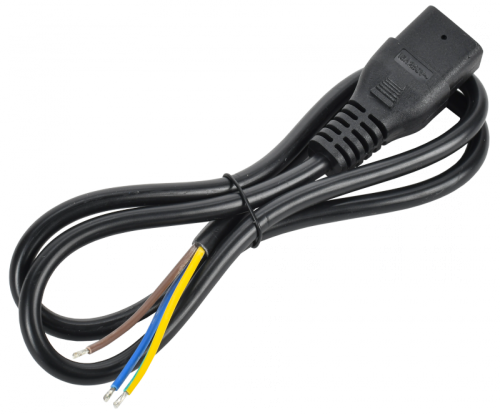 ITK Кабель электропитания PDU 3х1,5 1М C19-б/р | код PC-C19-1M | ITK by IEK