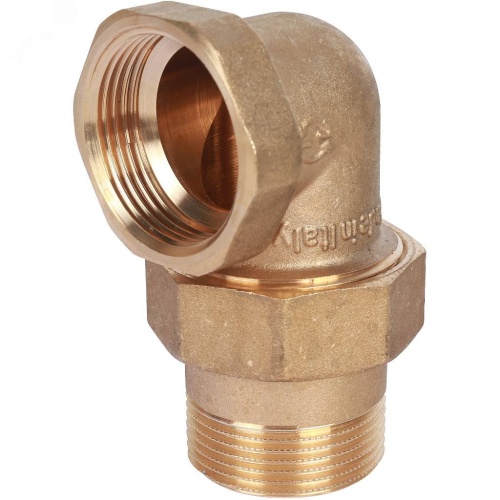 Соединение разъемное угловое 'американка' ВН, уплотнение под гайкой o-ring кольцо 1'1/4 | код SFT-0056-000114 | STOUT