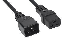 Cabeus PC-IEC19-IEC20-3M Кабель питания IEC 320 C19 - IEC 320 C20 (3x1.5), 16A, прямая вилка, 3м | код 9555c | Cabeus