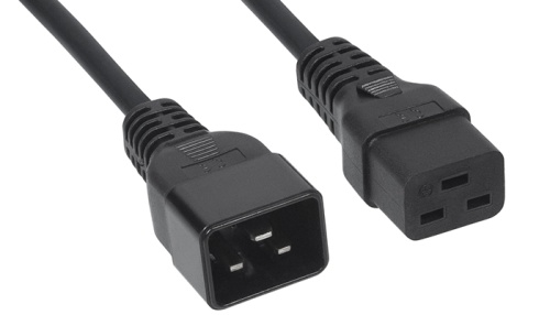Cabeus PC-IEC19-IEC20-3M Кабель питания IEC 320 C19 - IEC 320 C20 (3x1.5), 16A, прямая вилка, 3м | код 9555c | Cabeus
