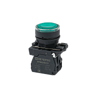 Кнопка зеленая с подсветкой, 1NO, 220V AC/DC, IP65, пластик MTB5-AW33713 | код 137269 | MEYERTEC