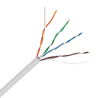 Кабель LANMASTER UTP, 4 пары, кат. 5Е, 350Mhz, LSZH, белый, 305 м | код LAN-5EUTP-LSZH-WH | LANMASTER
