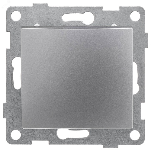 GUSI Bravo механизм переключателя (проходной) 1кл., скрытая установка, 10А, 250В. Цвет: серебро. | код С10В4-004 | GUSI ELECTRIC