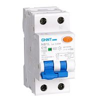 Дифференциальный автомат NB1L 1P+N C32 30mA тип AC 10kA (36mm) соответствует стандарту ROHS (CHINT) | код 203110 | CHINT