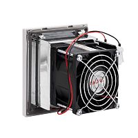 Вентилятор с фильтром ЭМС 30 м3/ч, 24В DC, 120х120 мм, IP54 | код R5MCV12024 | DKC