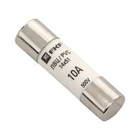 Плавкая вставка цилиндрическая ПВЦ (14х51) 10А PROxima | код pvc-14x51-10 | EKF