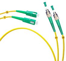 Cabeus FOP(d)-9-FC/APC-SC/APC-3m Шнур оптический duplex FC/APC-SC/APC 9/125 sm 3м LSZH | код 8244c | Cabeus