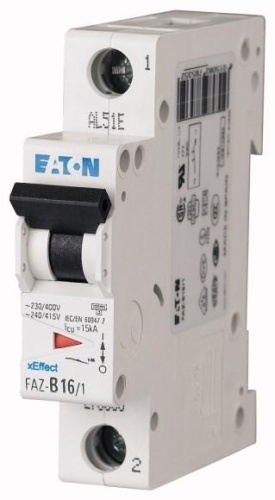 Выключатель автоматический модульный 1п B 6А 15кА FAZ | Код. 278529 | EATON
