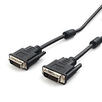 Кабель DVI-D dual link Cablexpert CC-DVI2L-BK-10M, 25M/25M, 10м, CCS, черный, экран, феррит.кольца, пакет | код CC-DVI2L-BK-10M | Cablexpert