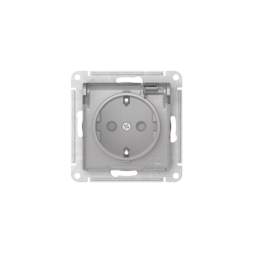 ATLASDESIGN AQUA РОЗЕТКА с заземлением со шторками с прозрачной крышкой, 16А,IP44, быстрозажимные клеммы,АЛЮМИН | код ATN440346S | Systeme Electric фото 4