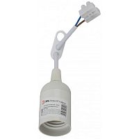 Патрон Е27 с клеммной колодкой,пластик, белый | код Б0043676 | ЭРА