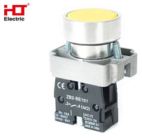 Кнопка BA51 NC 230B IP40 желтый HLT | код 085-07-005 | HLT