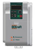 Преобразователь частоты DEKV060-2.2кВт 1 фаза 220В с торм. модулем | код DEKV060G2R2S2B | DEKraft