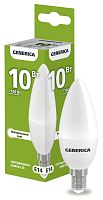 Лампа светодиодная C35 свеча 10Вт 230В 4000К E14 GENERICA | код LL-C35-10-230-40-E14-G | IEK