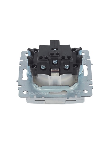 BRITE Розетка 1-местная с заземлением с защитными шторками и крышкой 16А IP44 РСбш10-3-44-БрА алюминий | код BR-R16-16-44-K47 | IEK фото 9