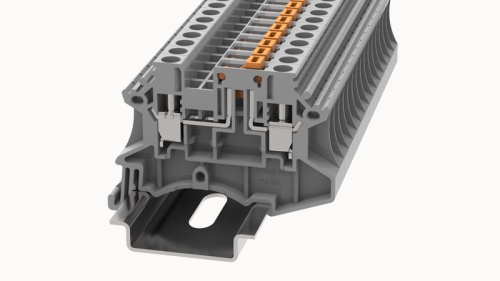 DC4-MT-01P-11-00Z(H) Клемма винтовая DC, 4 мм.кв., с размыкателем, серый | код 11020000187 | DEGSON