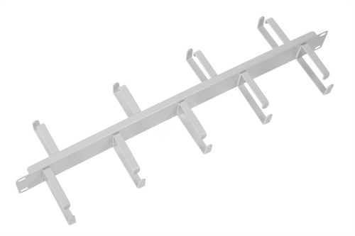 Органайзер кабельный горизонтальный двусторонний 19' 1U 9 колец черный | код ГКО-1-9-9005 | ЦМО