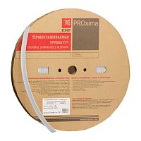 Термоусаживаемая трубка ТУТ нг 60/30 белая рулон PROxima | код tut-60-w | EKF
