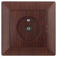 Розетка TV одиночная, СУ, Solo, венге, 4-301-10 | код Б0043373 | ЭРА